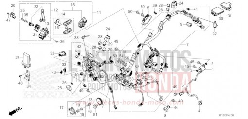 FAISCEAU DES FILS/PORTE-CLE NSS350AR de 2024